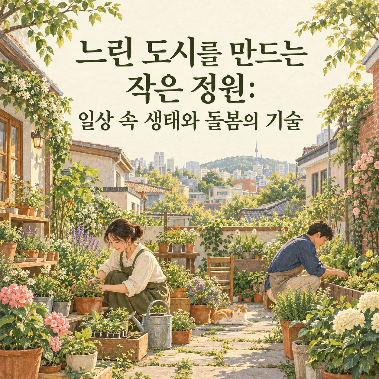느린 도시를 만드는 작은 정원: 일상 속 생태와 돌봄의 기술